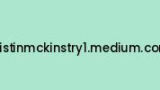 Tristinmckinstry1.medium.com Coupon Codes