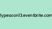 Typeacon13.eventbrite.com Coupon Codes