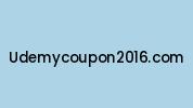 Udemycoupon2016.com Coupon Codes