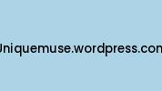 Uniquemuse.wordpress.com Coupon Codes