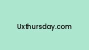 Uxthursday.com Coupon Codes