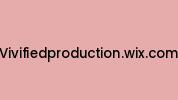 Vivifiedproduction.wix.com Coupon Codes