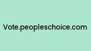 Vote.peopleschoice.com Coupon Codes