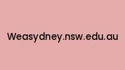 Weasydney.nsw.edu.au Coupon Codes