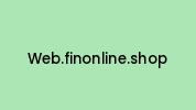Web.finonline.shop Coupon Codes