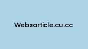 Websarticle.cu.cc Coupon Codes