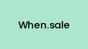When.sale Coupon Codes
