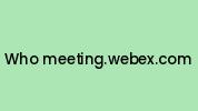 Who-meeting.webex.com Coupon Codes