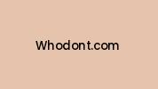 Whodont.com Coupon Codes