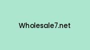 Wholesale7.net Coupon Codes