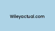 Wileyactual.com Coupon Codes