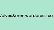 Wolvesandmen.wordpress.com Coupon Codes