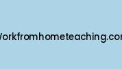 Workfromhometeaching.com Coupon Codes