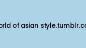World-of-asian-style.tumblr.com Coupon Codes
