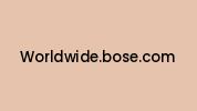Worldwide.bose.com Coupon Codes