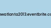 Wowatlanta2013.eventbrite.com Coupon Codes