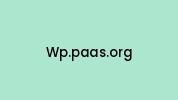 Wp.paas.org Coupon Codes