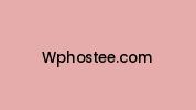 Wphostee.com Coupon Codes