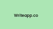 Writeapp.co Coupon Codes