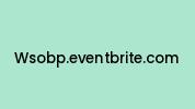 Wsobp.eventbrite.com Coupon Codes