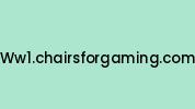 Ww1.chairsforgaming.com Coupon Codes