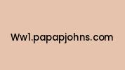 Ww1.papapjohns.com Coupon Codes