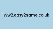 Ww2.easy2name.co.uk Coupon Codes