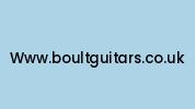 Www.boultguitars.co.uk Coupon Codes