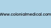 Www.colonialmedical.com Coupon Codes