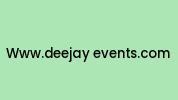 Www.deejay-events.com Coupon Codes