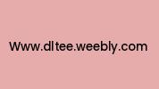 Www.dltee.weebly.com Coupon Codes
