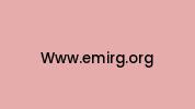 Www.emirg.org Coupon Codes