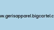 Www.gerisapparel.bigcartel.com Coupon Codes