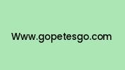 Www.gopetesgo.com Coupon Codes