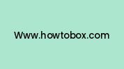 Www.howtobox.com Coupon Codes