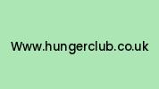 Www.hungerclub.co.uk Coupon Codes