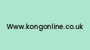 Www.kongonline.co.uk Coupon Codes