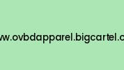 Www.ovbdapparel.bigcartel.com Coupon Codes
