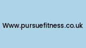 Www.pursuefitness.co.uk Coupon Codes
