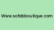 Www.sofabboutique.com Coupon Codes