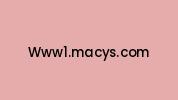 Www1.macys.com Coupon Codes