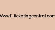 Www11.ticketingcentral.com Coupon Codes