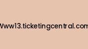 Www13.ticketingcentral.com Coupon Codes