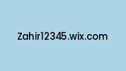 Zahir12345.wix.com Coupon Codes