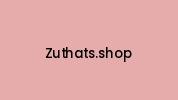Zuthats.shop Coupon Codes